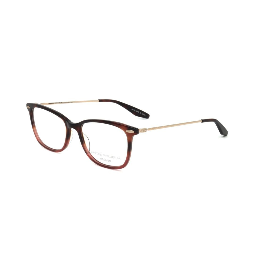 Barton Perreira Bp5020 512Fo Rectangular Tortoiseshell Eyeglasses With Gold-Finish Temples