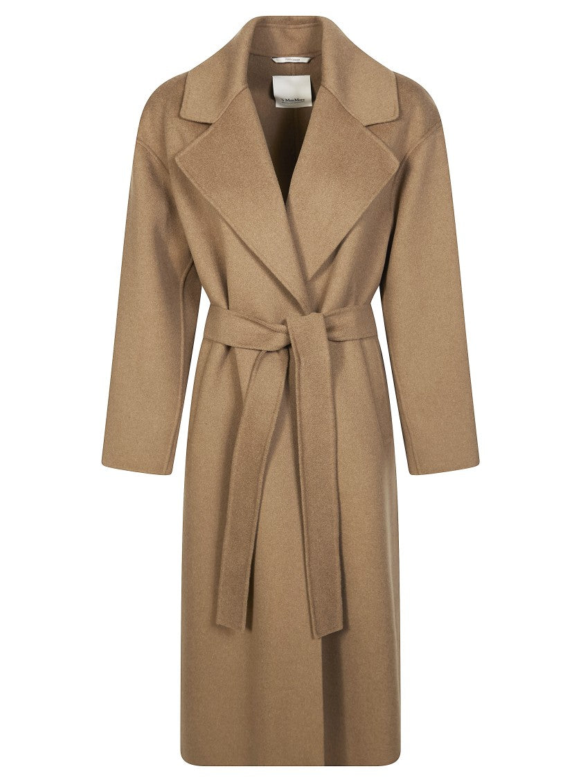 Max Mara Rich Brown Hobby Wrap Coat