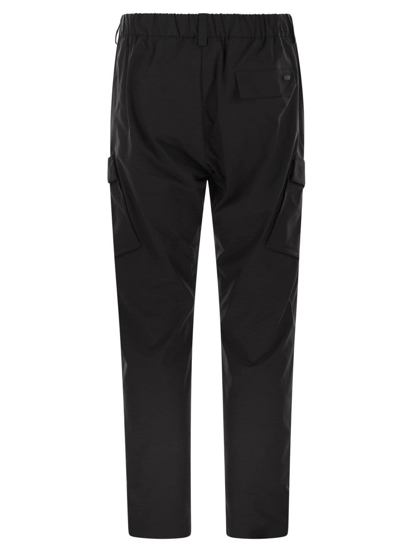 Herno Cargo Trousers With Mechanical Stretch Yarn