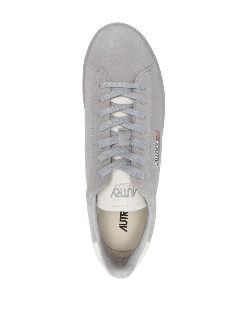 Autry Medium Grey Suede Dallas Sneakers
