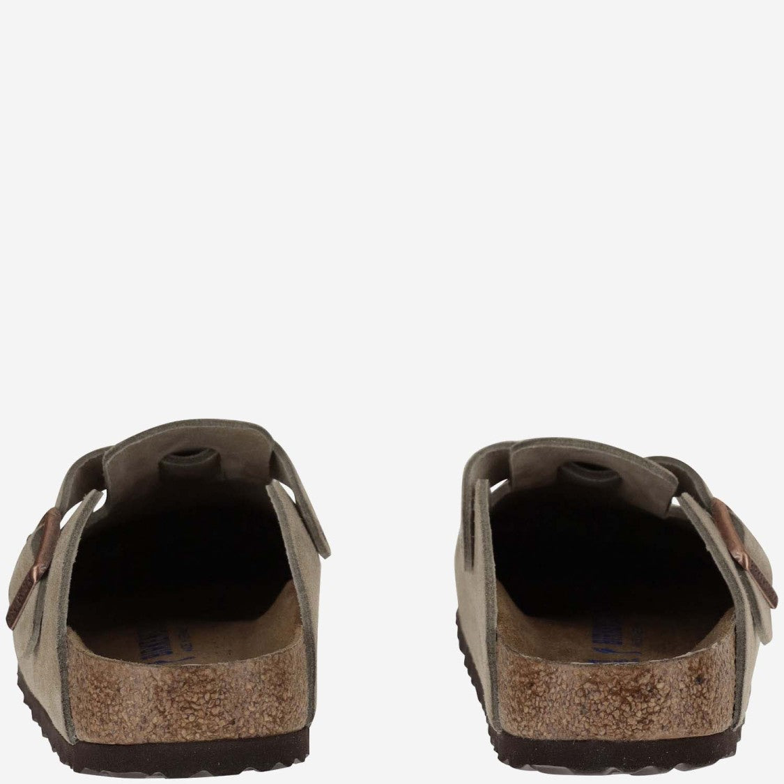 Birkenstock Boston Suede And Cork Sabot