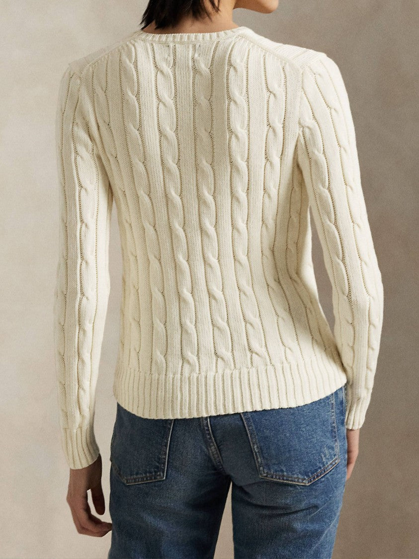 Polo Ralph Lauren Cable Knit Crewneck Pullover Sweater