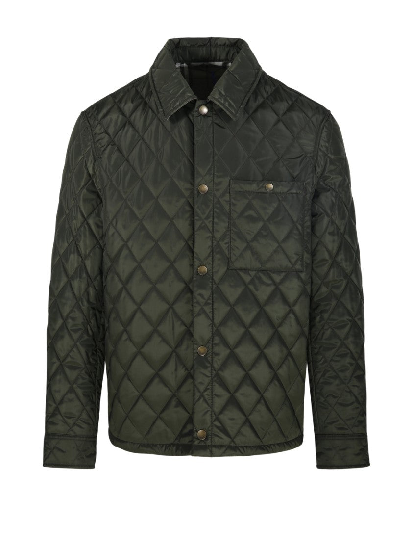 Burberry Quilted Jacket With Classic Diamond Pattern