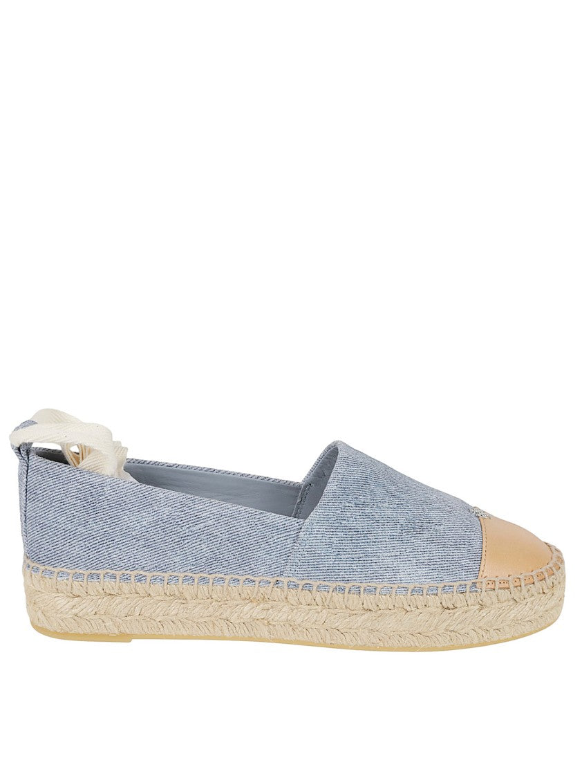 Tory Burch Ankle-Strap Flat Shoes With Jute Sole