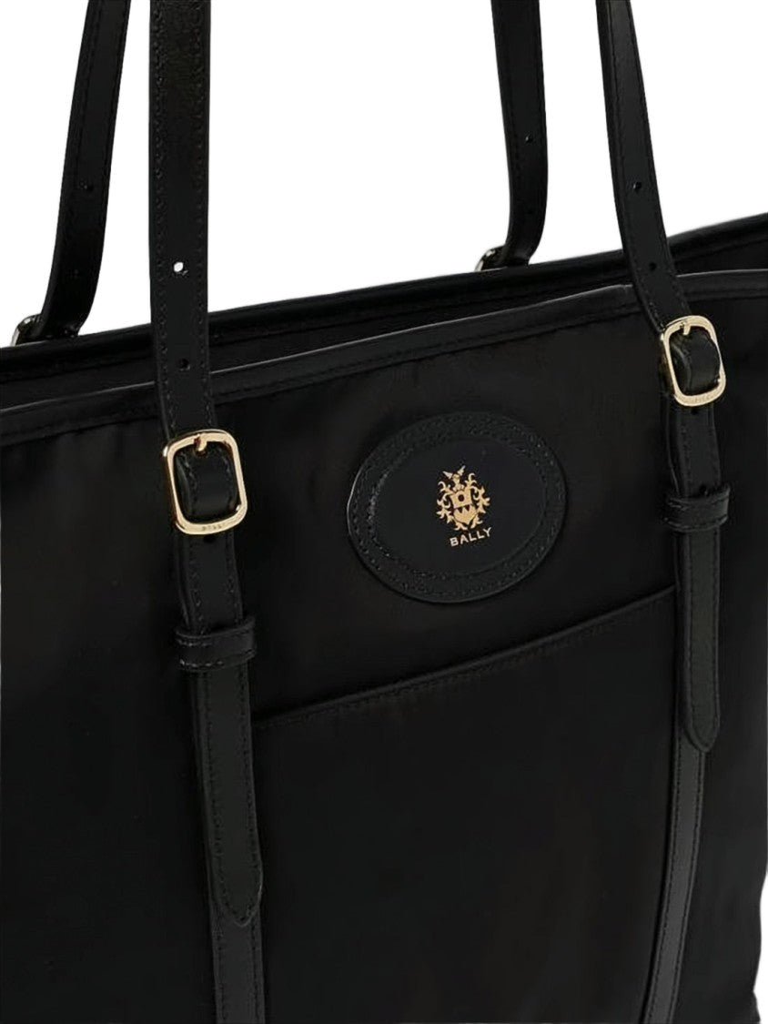 Bally Smooth Nylon Shoulder Bag With Adjustable Straps