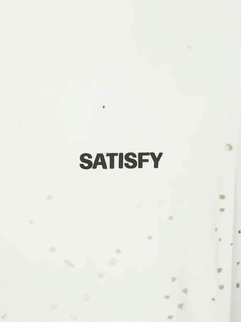 Satisfy Slightly Cropped Organic Cotton T-Shirt With Distressed Design