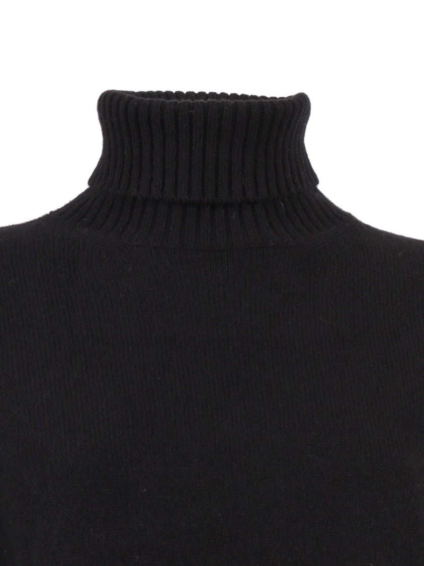 Kangra Cashmere Turtleneck Sweater With Ribbed Neckline