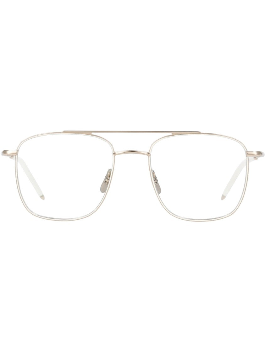 Yellows Plus Rectangular Metal Gordon Optical Frames With Double Bridge Design