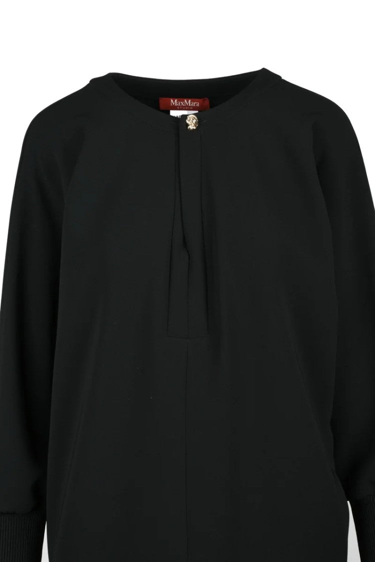 Max Mara Asti Batwing Dress - Black