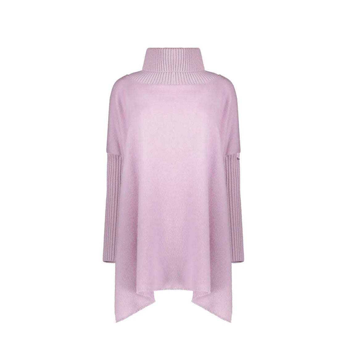Herno High-Collar Asymmetric Poncho