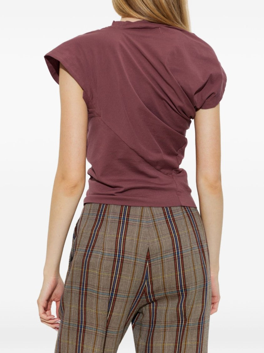 Vivienne Westwood Asymmetrical Draped Fitted Waist Top