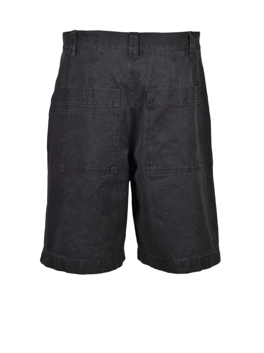 Isabel Marant Mid-Thigh Relaxed Fit Cotton Shorts