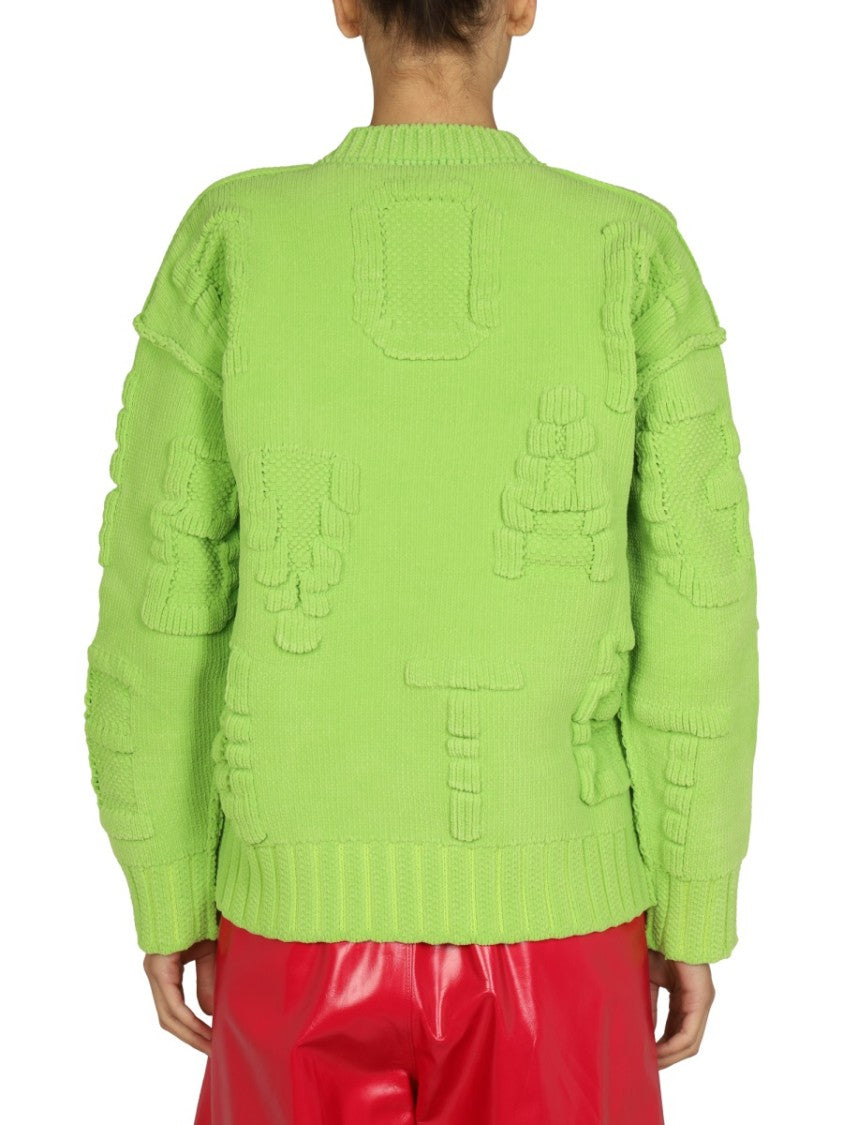 Bottega Veneta Textured Chenille Sweater With Allover Embossed Pattern