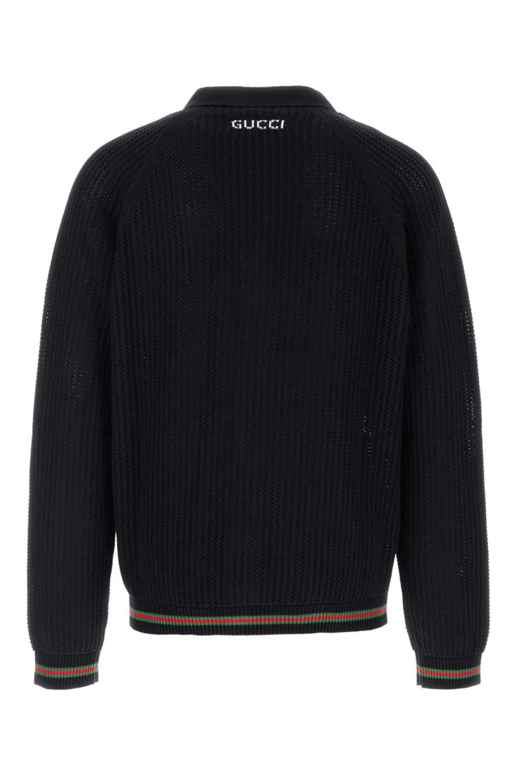 Gucci Midnight Blue Crochet Cardigan