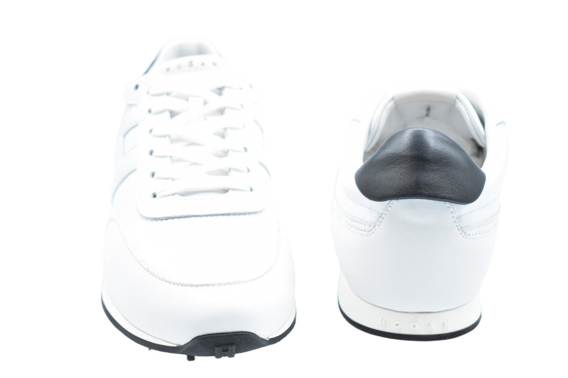 Hogan White Suede Memory Foam H-Stud Sneakers