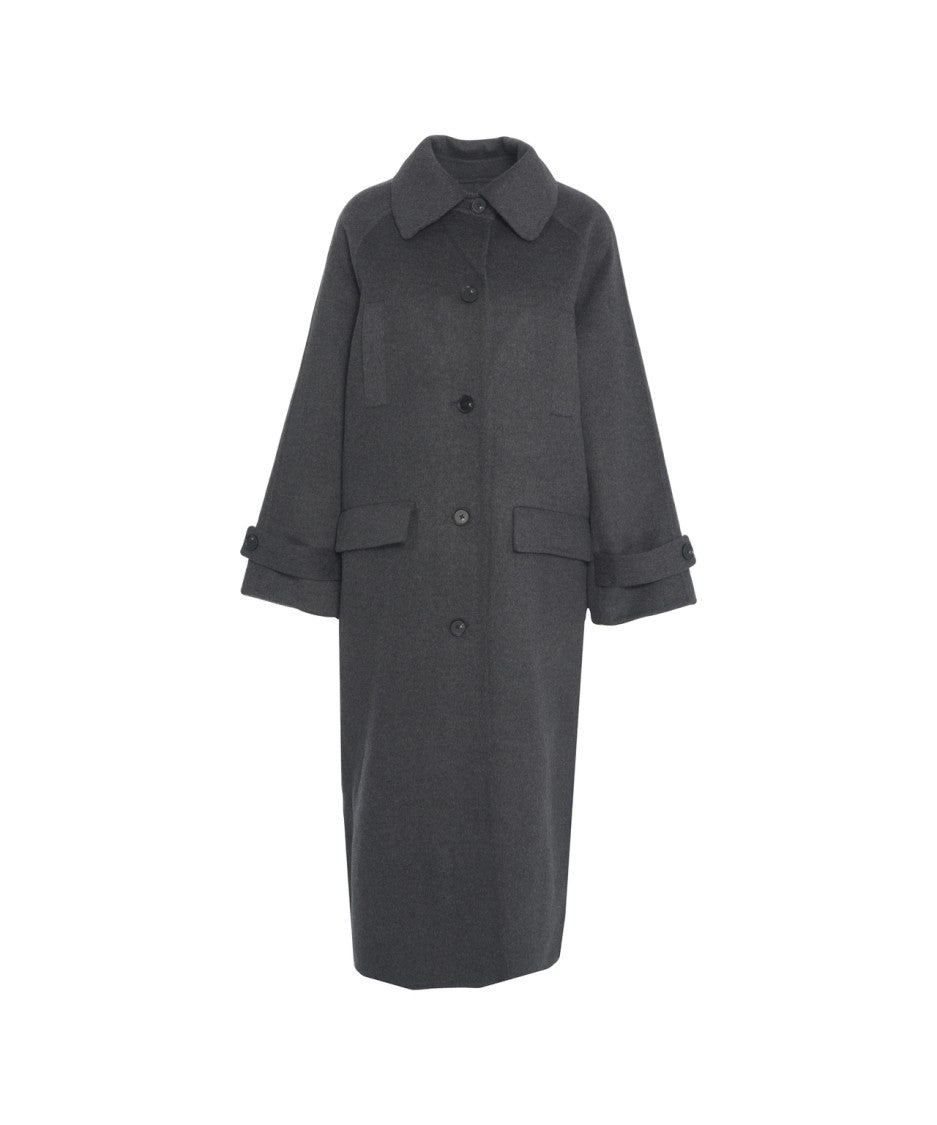 Second Female Long Tailored Coat With Adjustable Cuffs