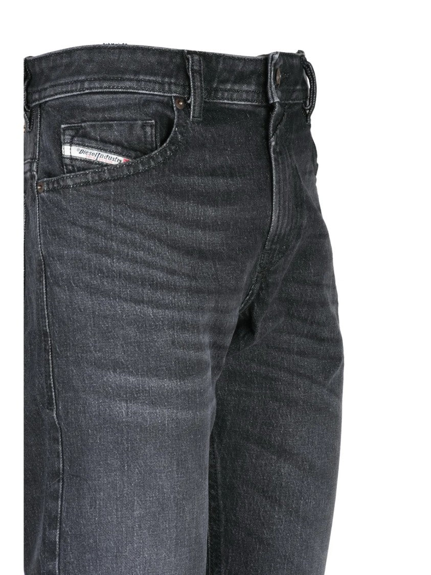 Diesel Black Straight Denim Jeans