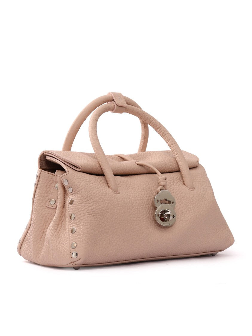 Zanellato Srl Pink Callas Centauro Textured Leather Shoulder Bag