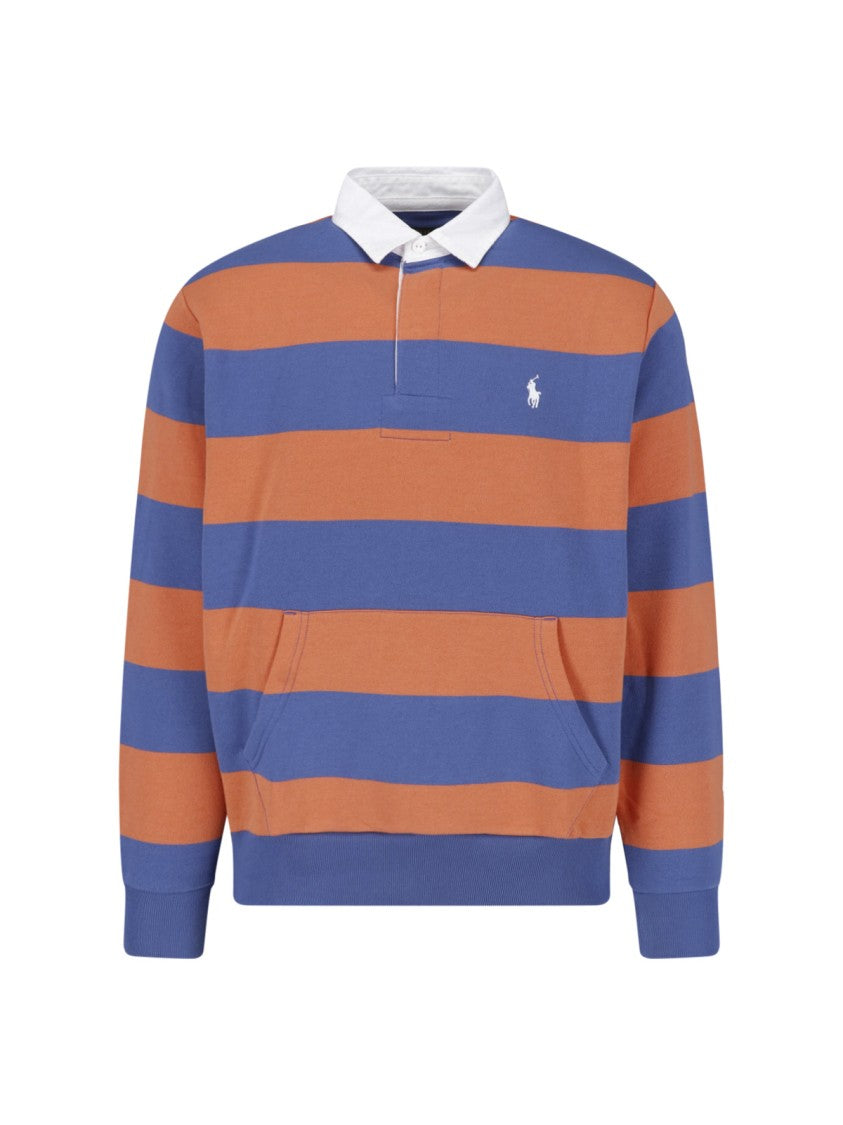 Polo Ralph Lauren Multicolor Striped Rugby Cotton Polo Shirt