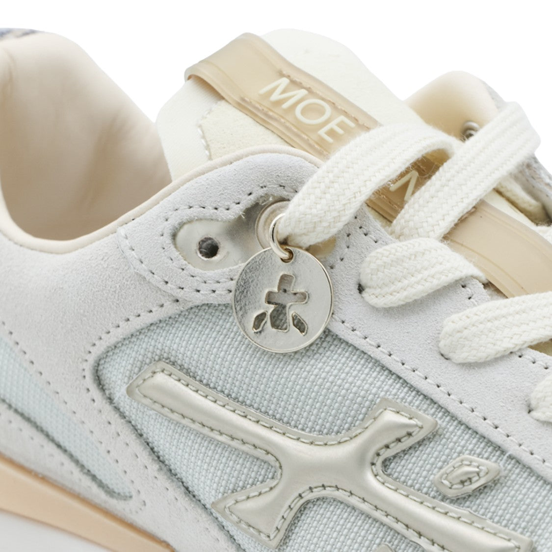Premiata Chunky Zebra Print White Sneakers