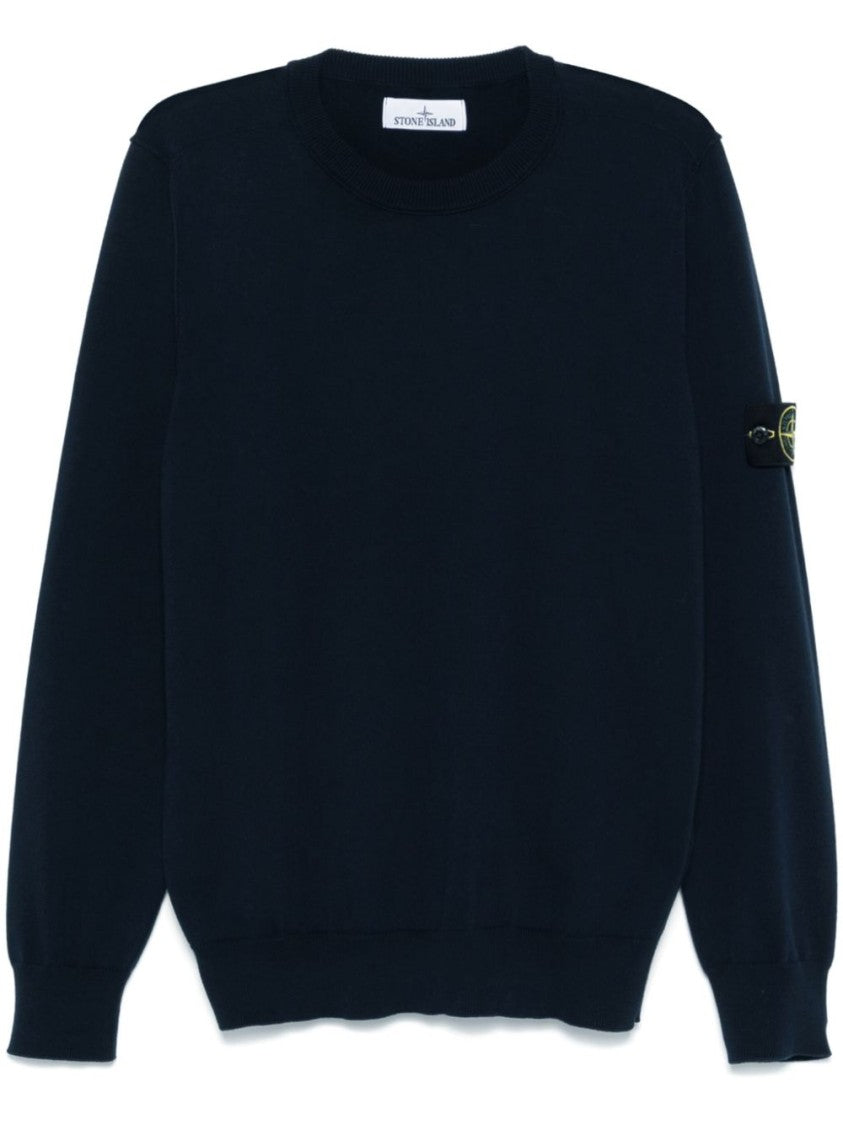 Stone Island Classic Crew Neck Sweatshirt With Subtle Logo Patch