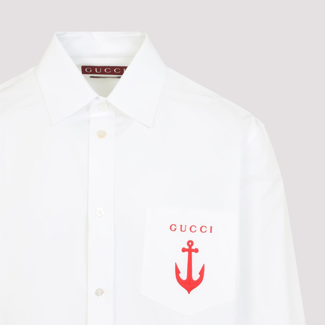 Gucci Crisp White Cotton Shirt