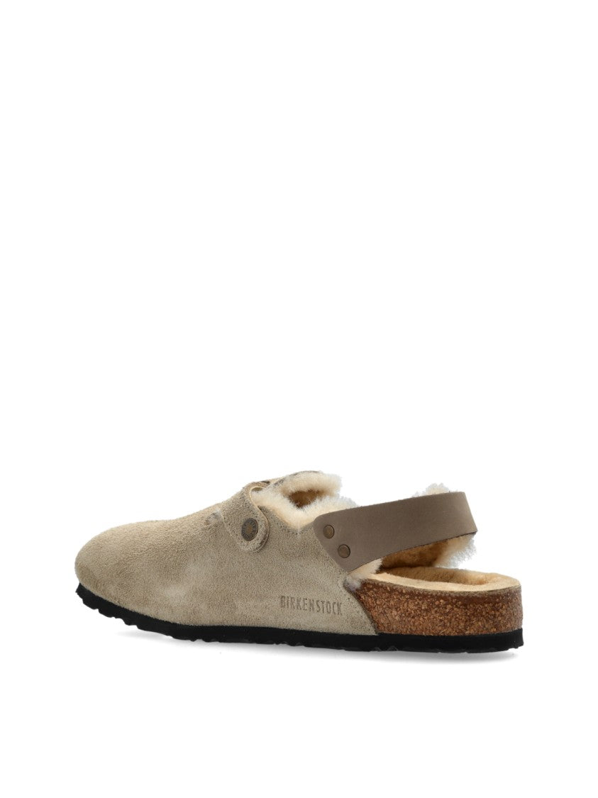 Birkenstock Tokio Shearling Suede Mules
