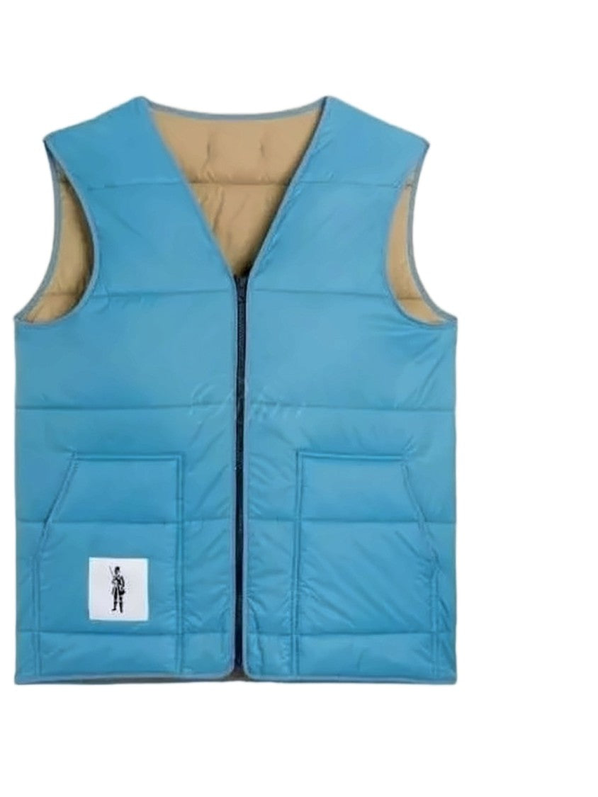 Mackintosh Reversible Quilted Vest With Front Zipper Closure