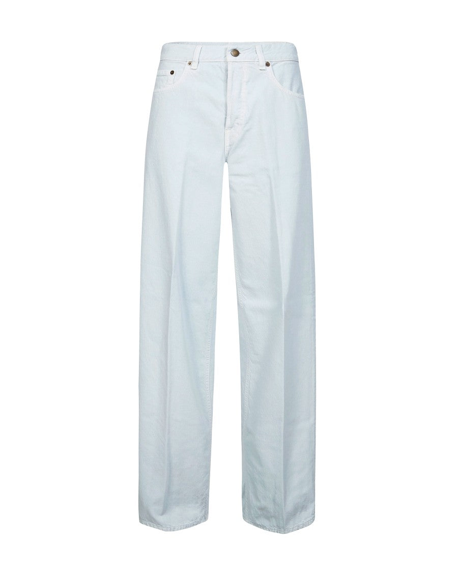 Haikure Relaxed Wide-Leg Denim Pants With Classic Five-Pocket Design