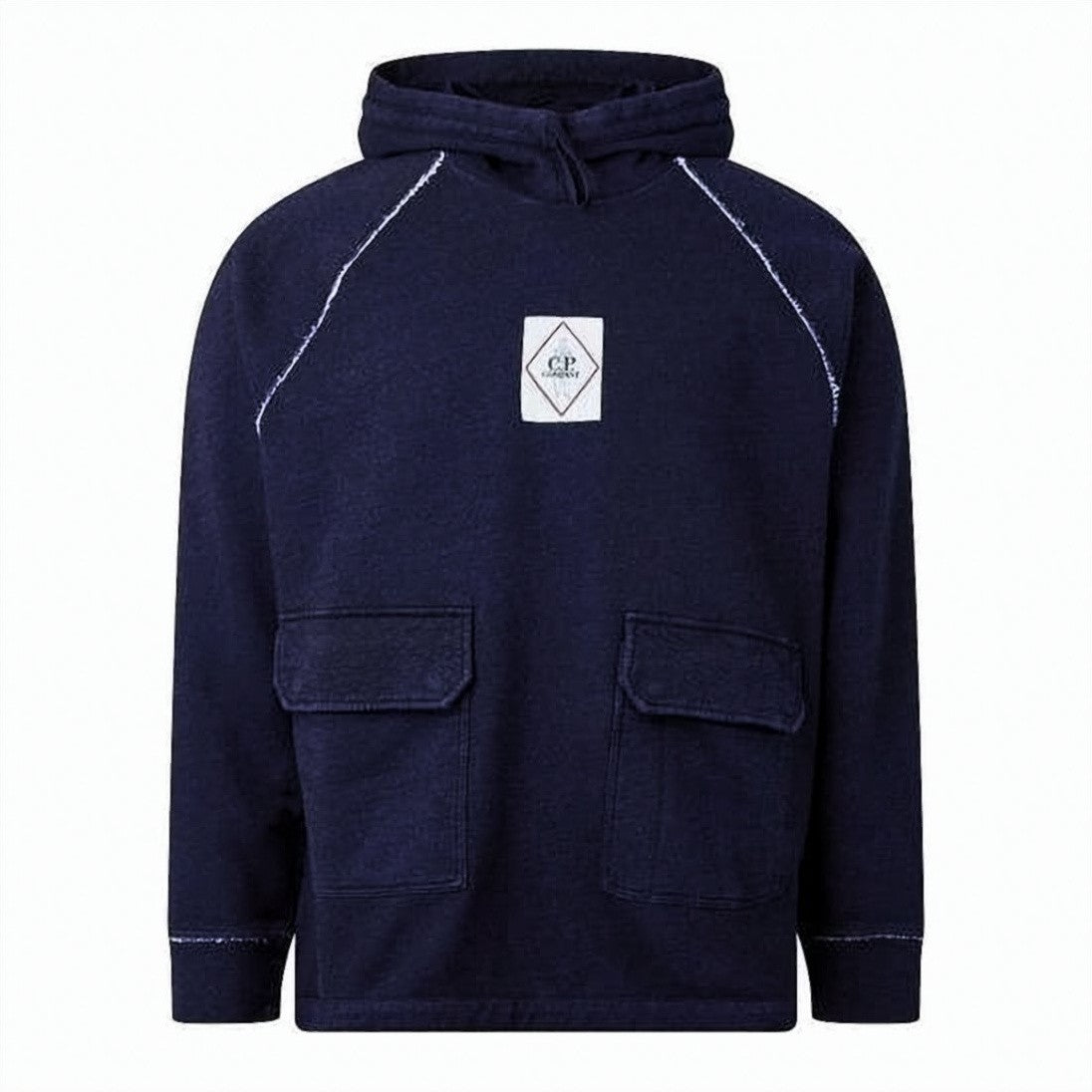 C.P. Company Deep Navy Blue Hooded Sweatshirt
