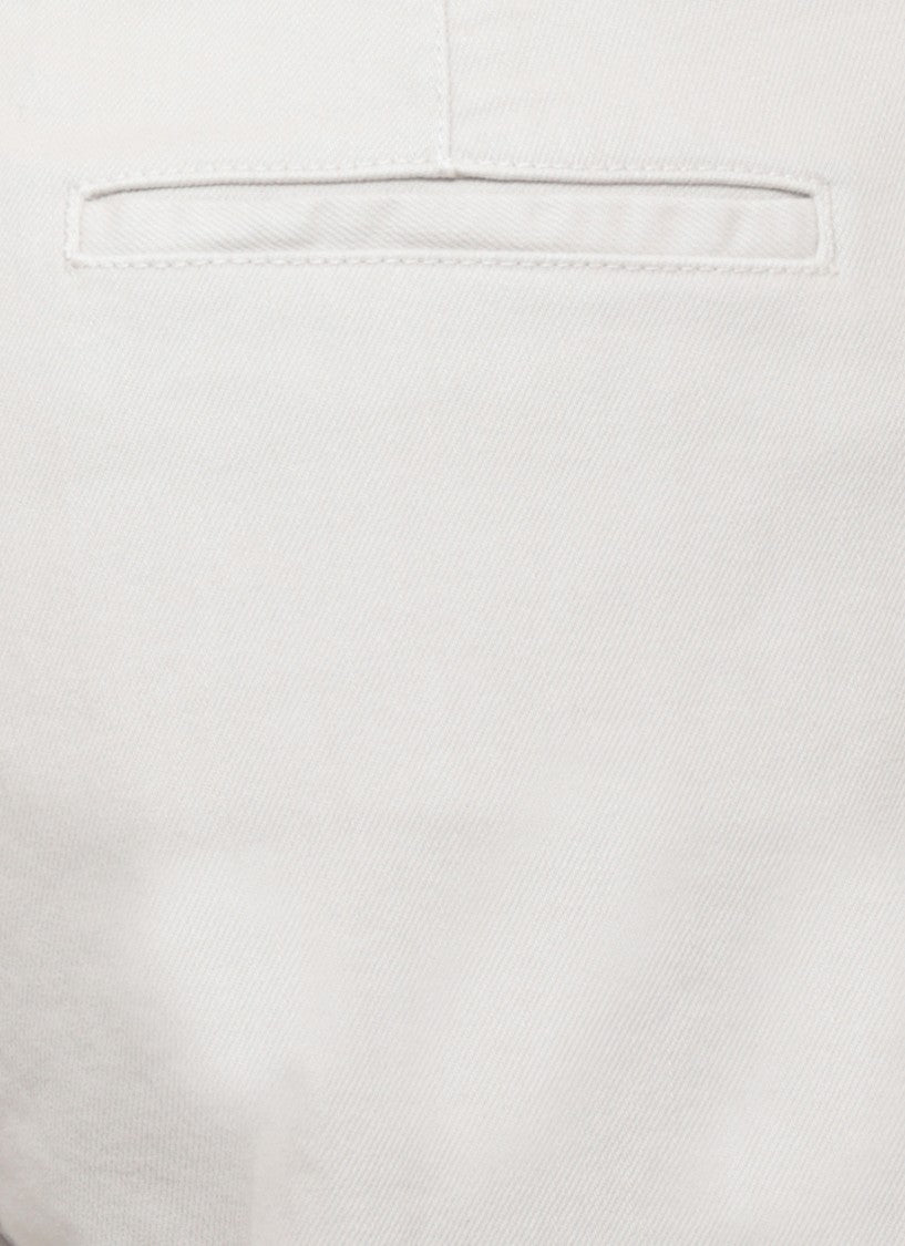 Peserico Grey Straight-Leg Cotton Pants