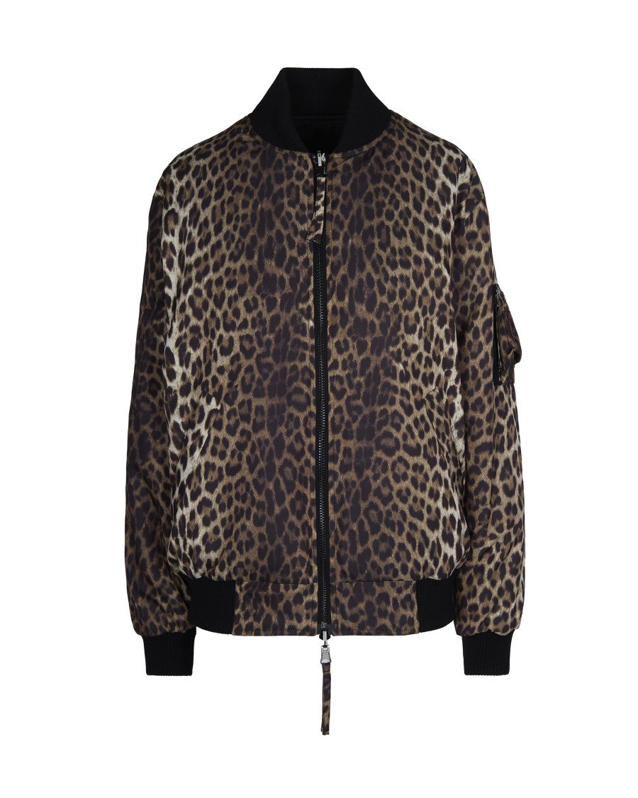 P.A.R.O.S.H. Animalier Print Reversible Bomber