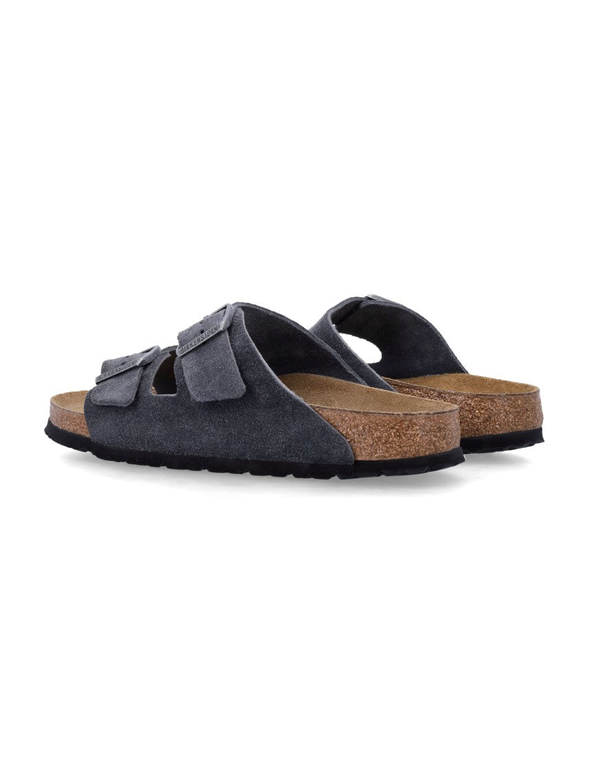 Birkenstock Arizona Charcoal Suede Sandals