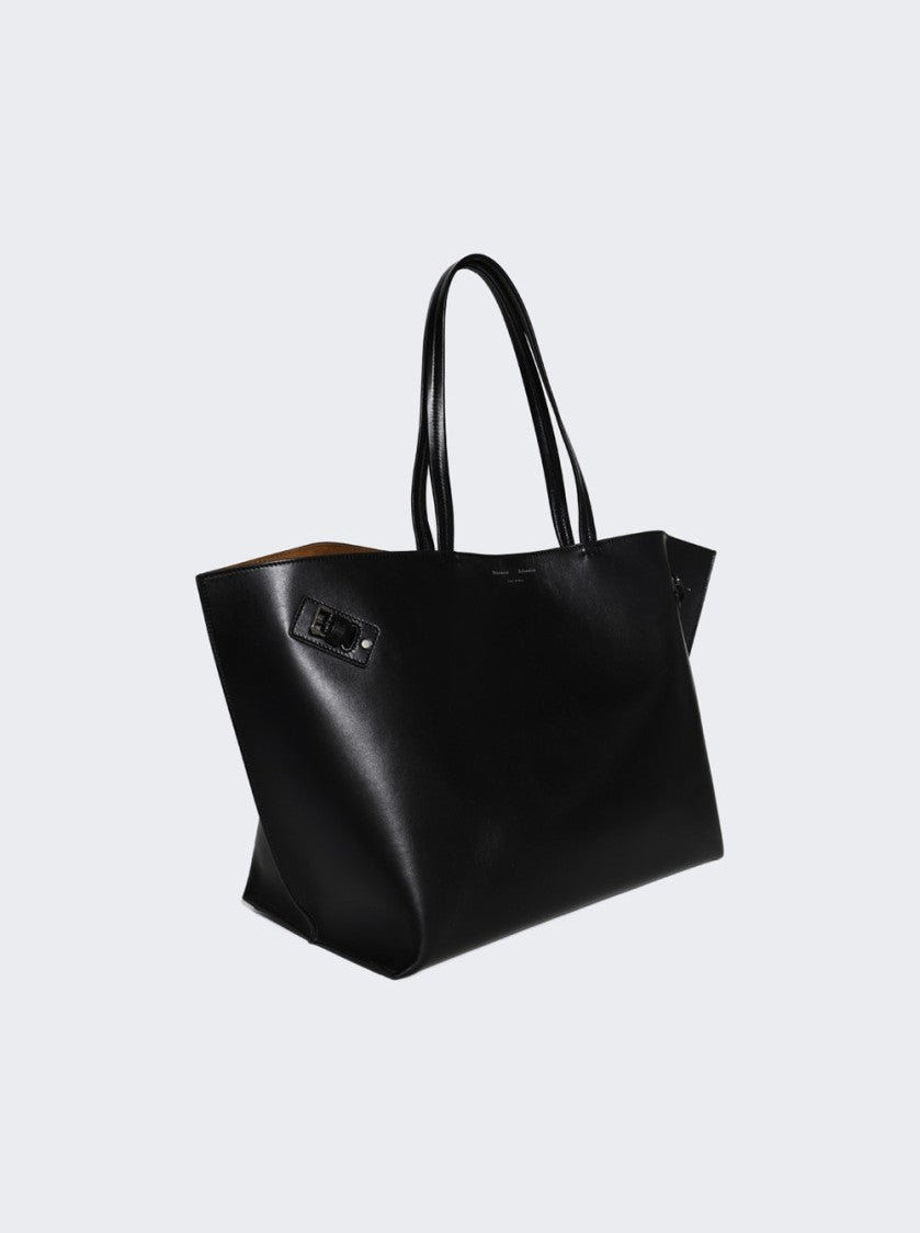 Proenza Schouler Days Carryall In Smooth Calf Leather Black