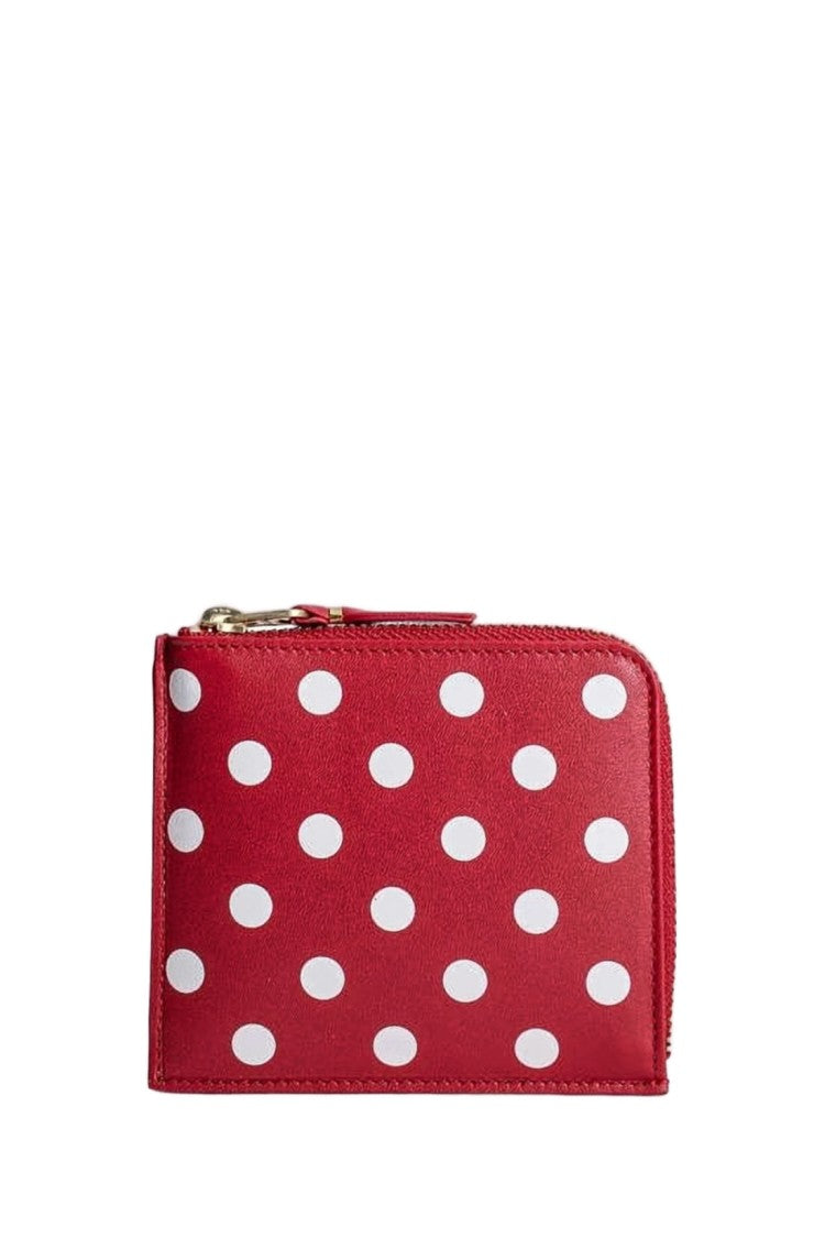 Comme Des Garçons Compact Red Leather Wallet