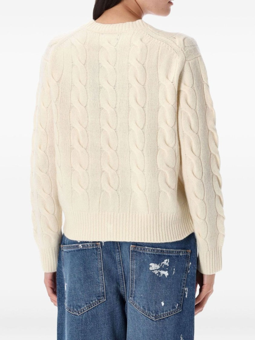 Polo Ralph Lauren Cropped Cable-Knit Sweater