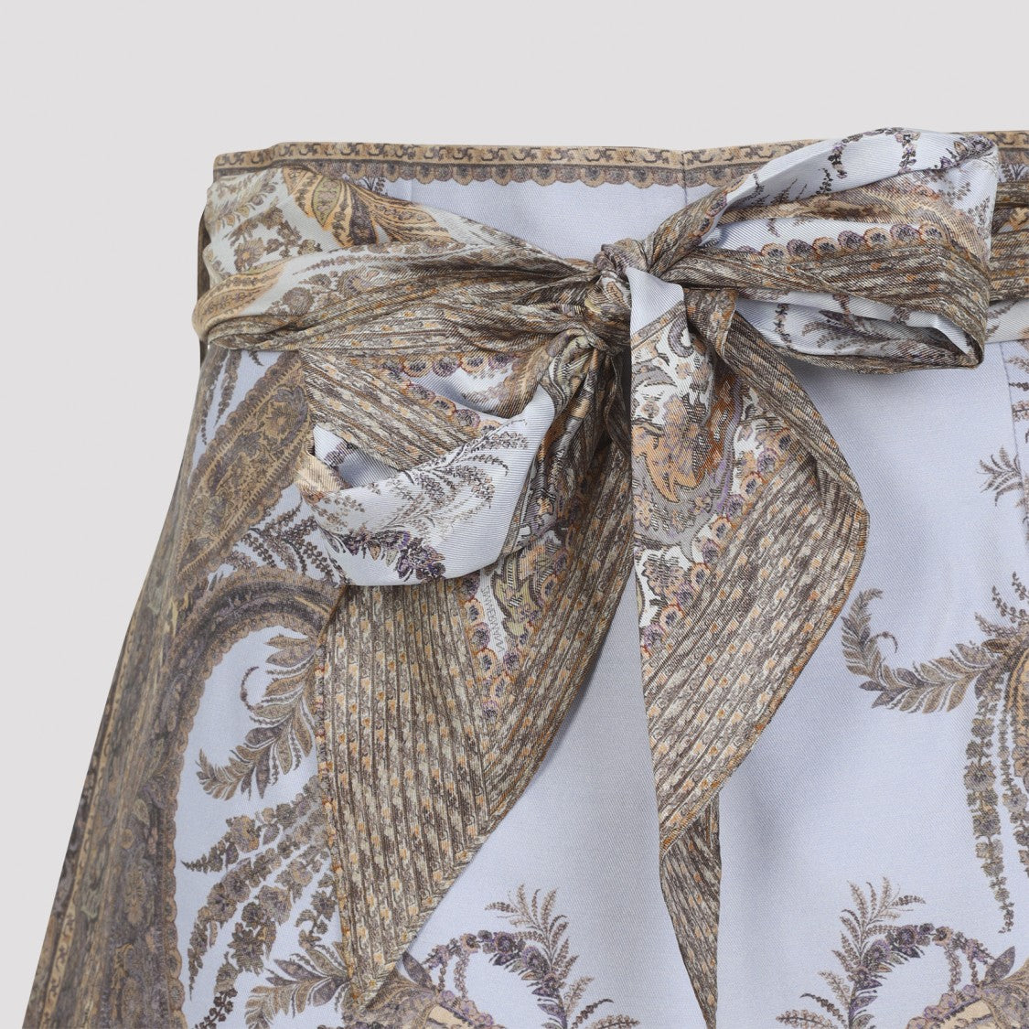 Zimmermann Lilac Paisley Silk Hypnotic Flat Front Short