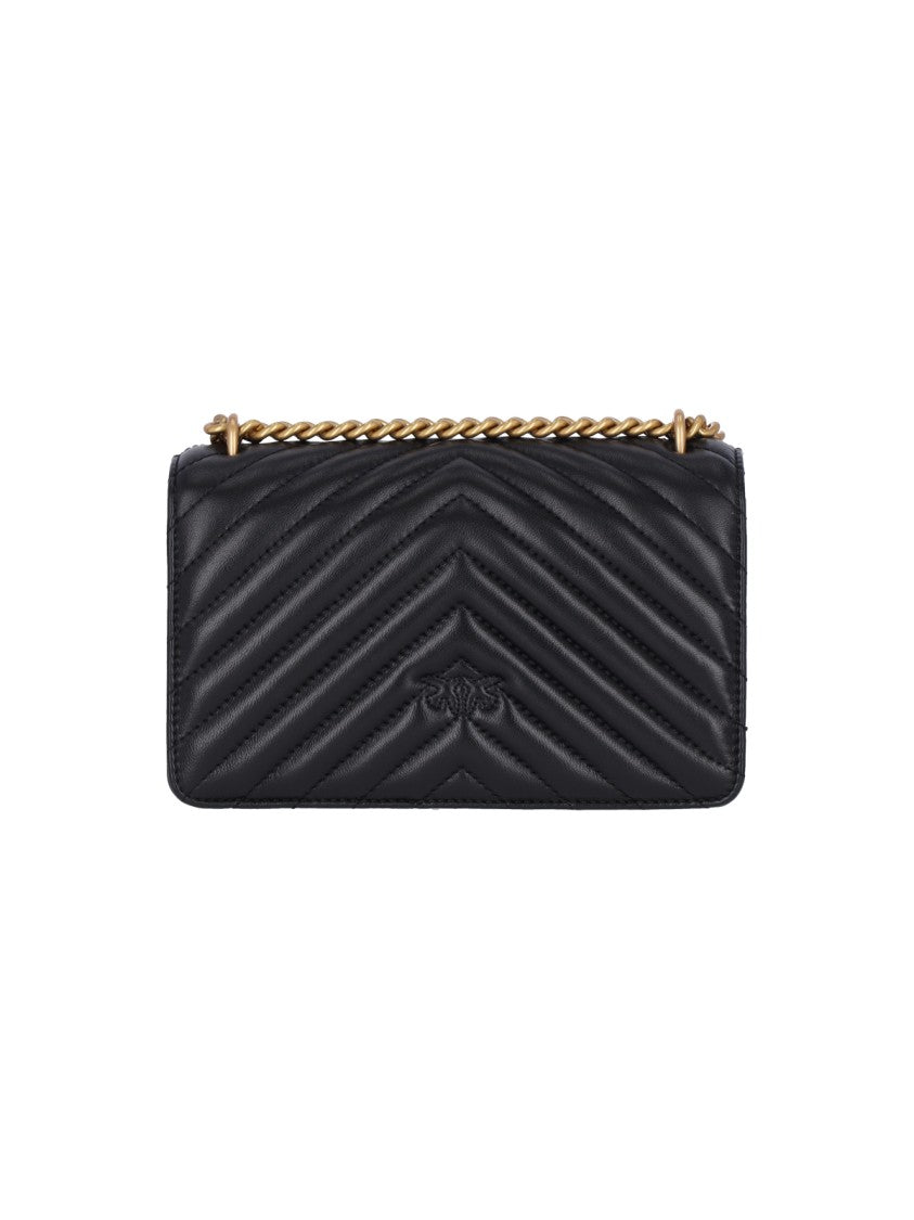 Pinko Structured Black Bag With Versatile Carrying Options