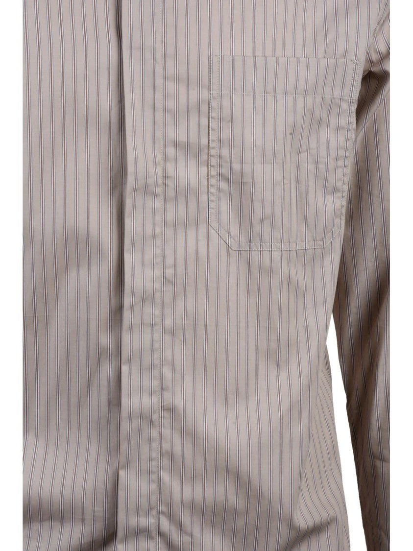Deuxieme Beige Cotton Shirt