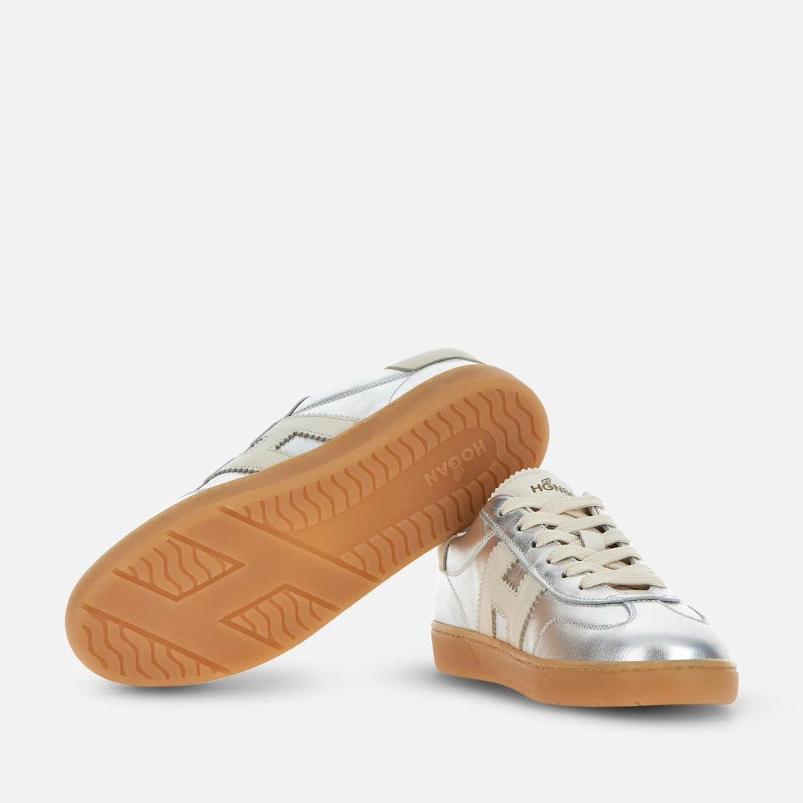 Hogan Cool Lace-Up Sneakers In Calfskin