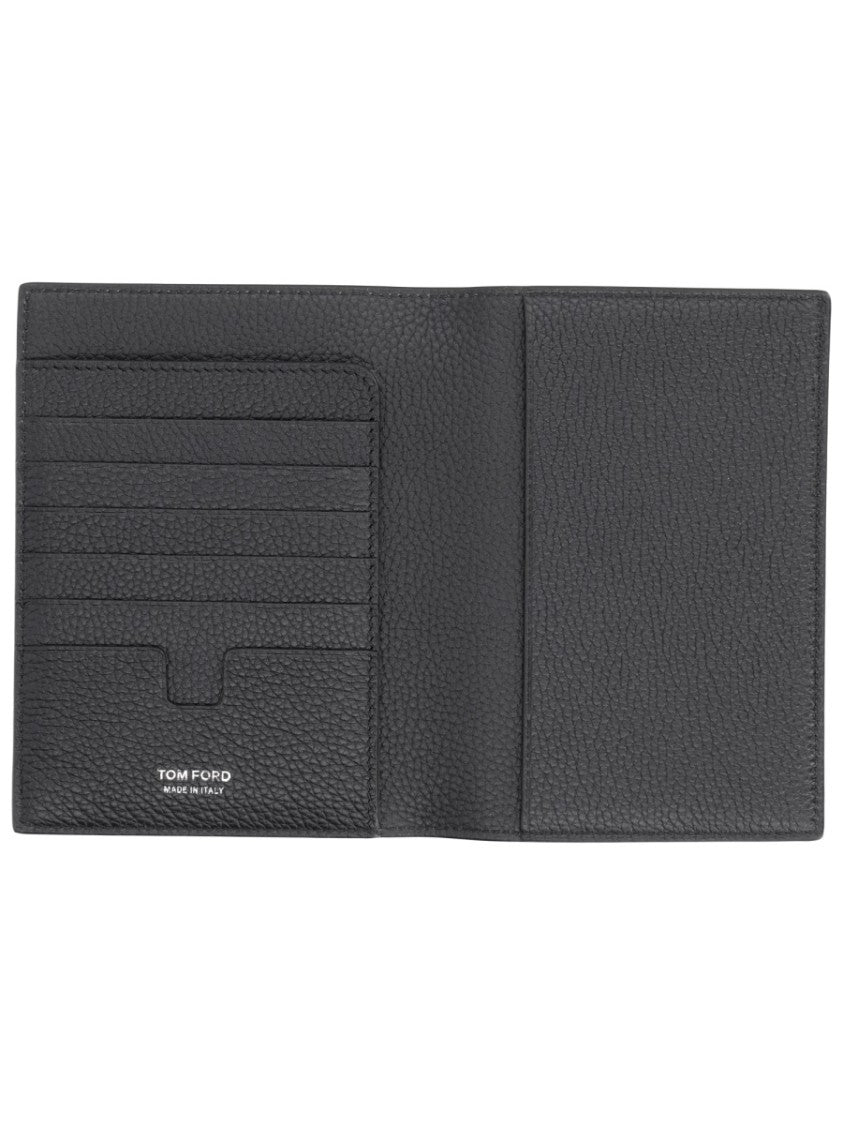 Tom Ford Pebbled Texture Bi-Fold Leather Wallet
