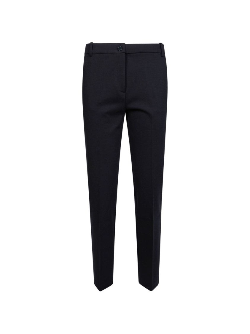Pinko Black Tapered Defined Structure Slim Tailored Pants