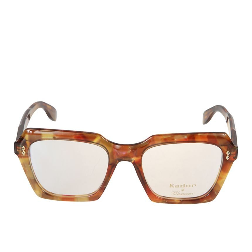 Kador Klara Glamour Bold Geometric Tortoiseshell Eyeglasses With Glossy Finish