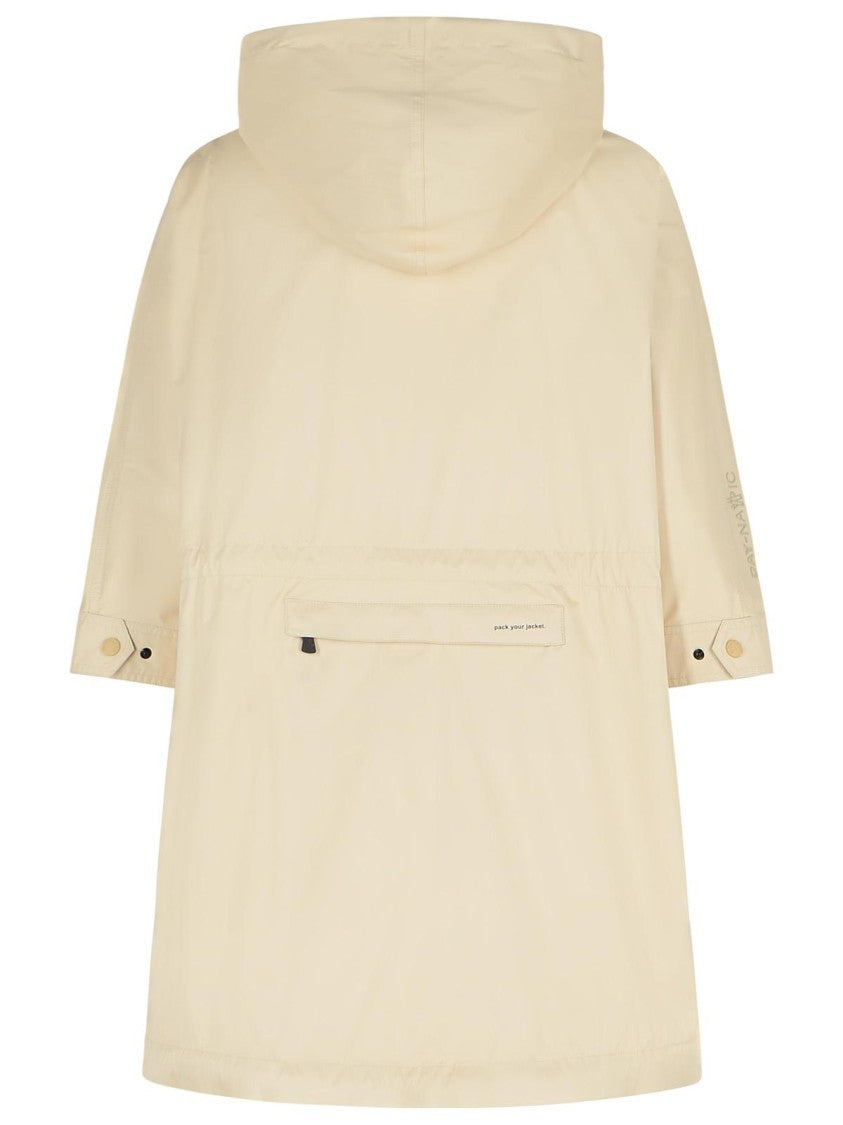 Moncler Grenoble 'Vorassay' Beige Nylon Cape