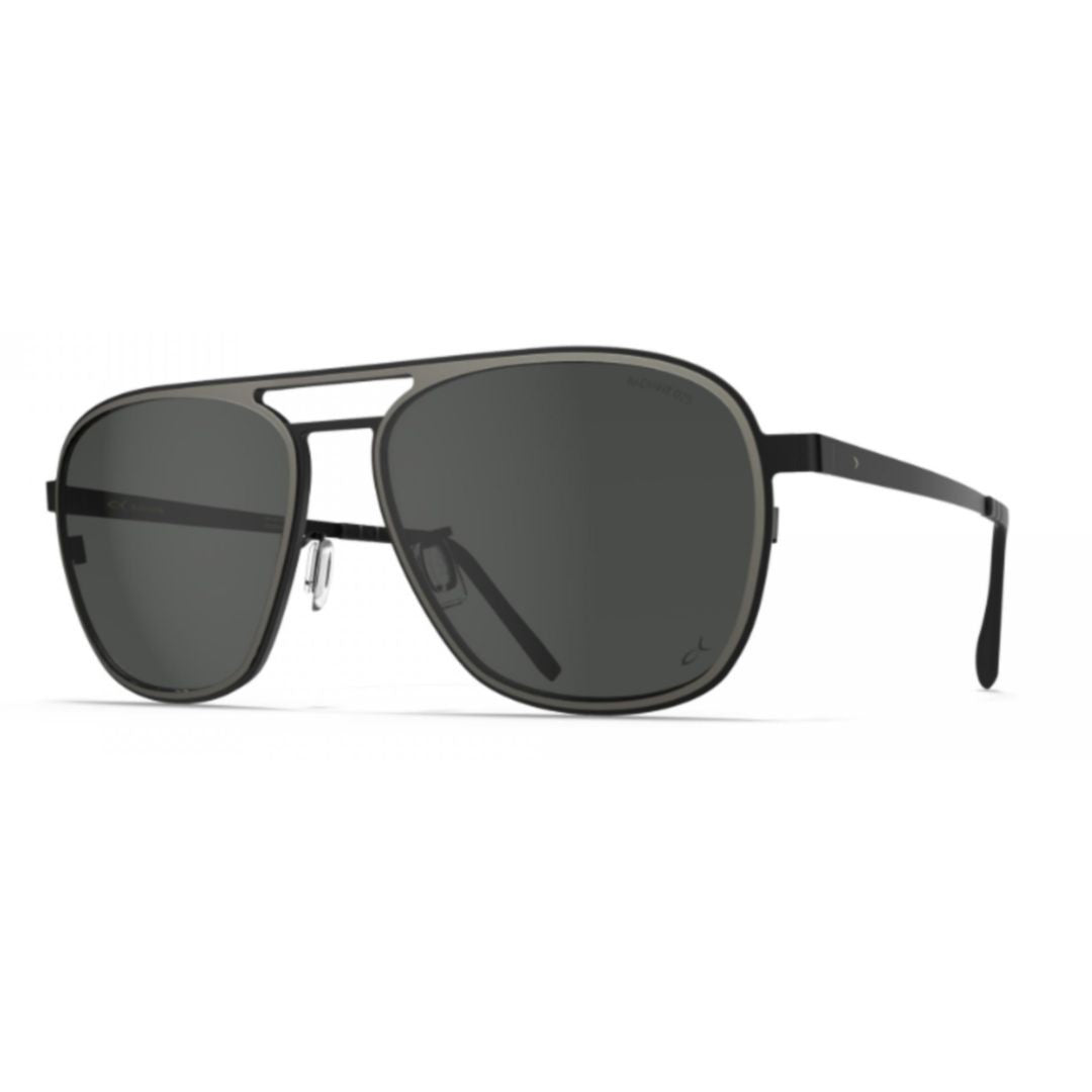 Blackfin Bf1094 Ocean Port Rectangular Aviator-Style Sunglasses With Double Bridge In Beta-Titanium