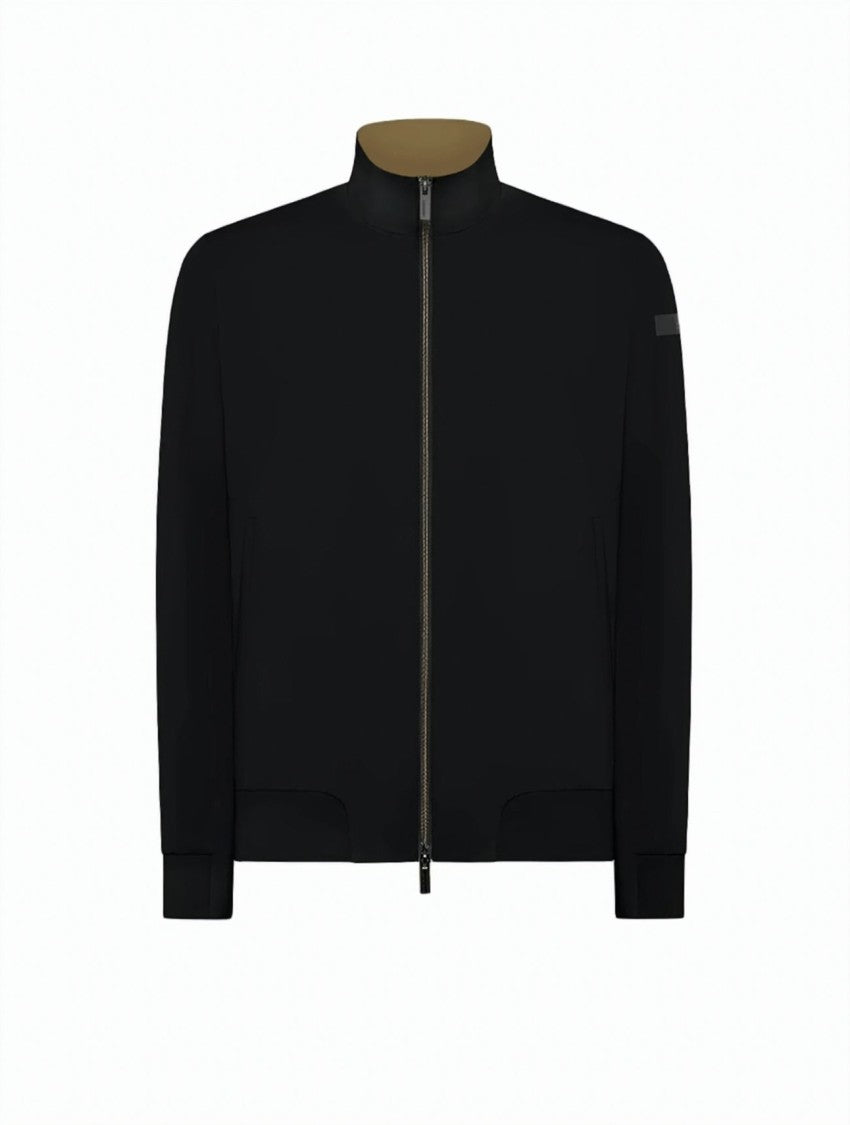 Rrd Black Lightweight Membrane Surflex Hooded Bomber Jacket