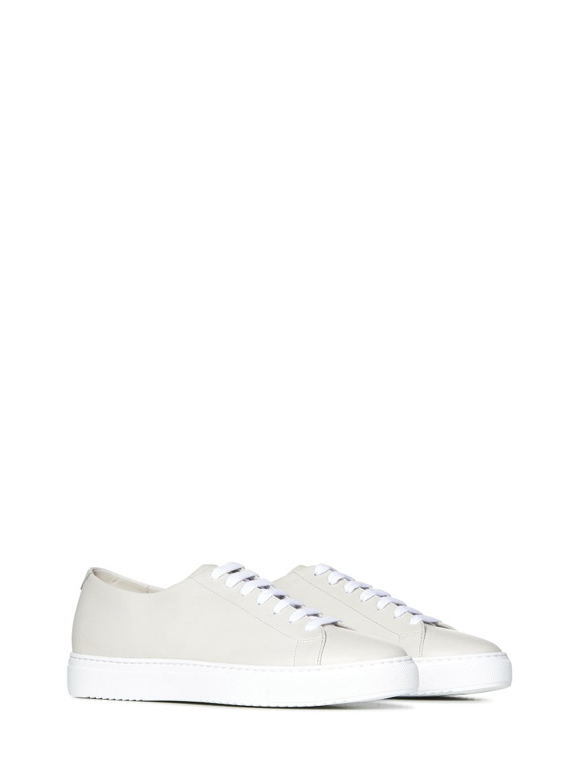 Doucal's Off-White Leather Sneakers