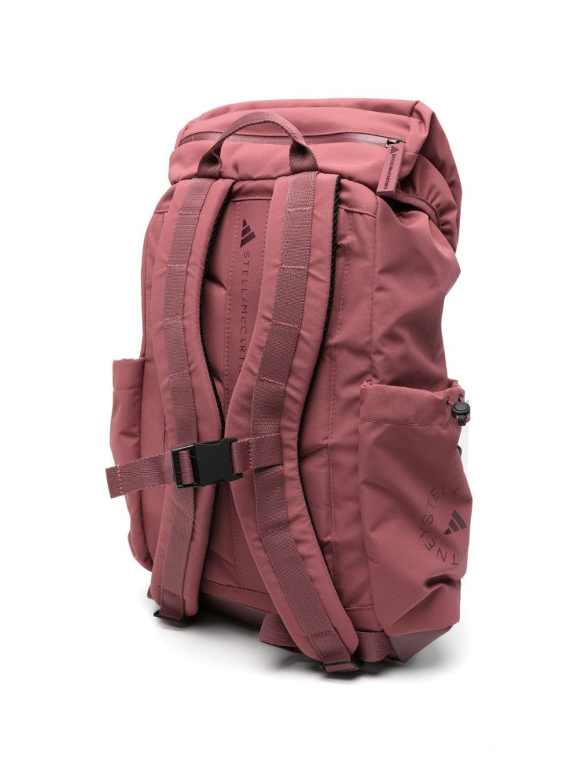 Adidas By Stella Mccartney Pink Spacious Buckle Strap Backpack