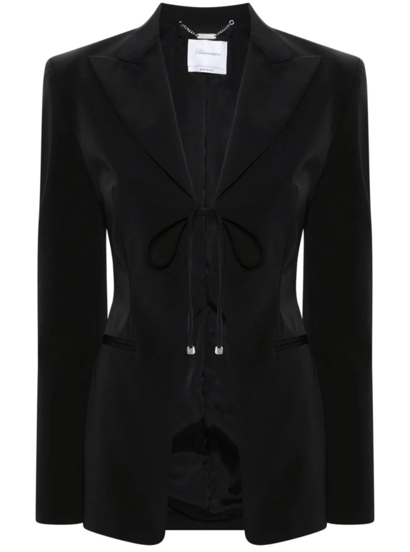 Blumarine Black Single-Breasted Jacket