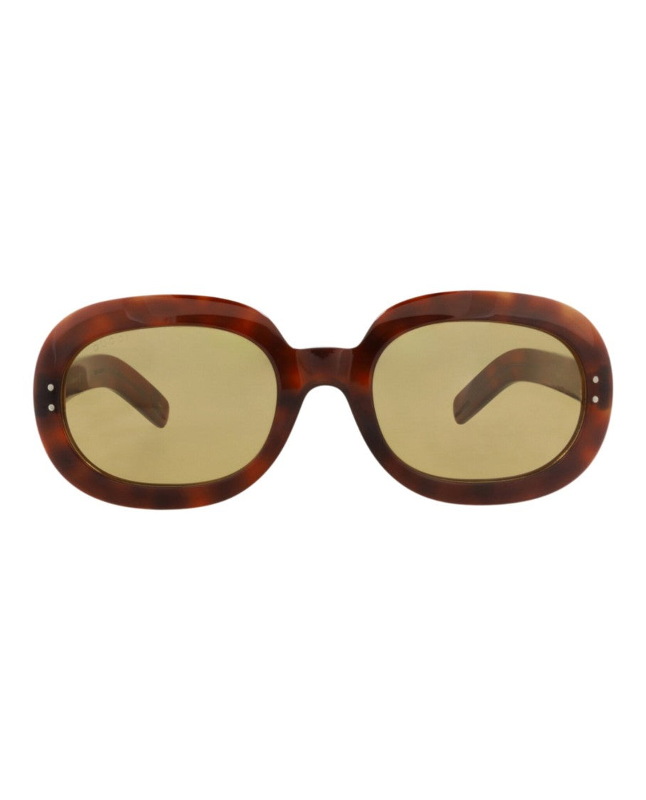 Gucci Round-Frame Acetate Sunglasses